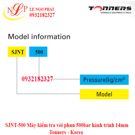 SJNT-500 Máy kiểm tra vòi phun 500bar hành trình 14mm Tonners - Korea