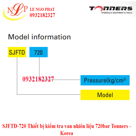 SJFTD-720 Thiết bị kiểm tra van nhiên liệu 720bar Tonners - Korea