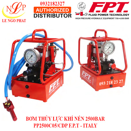 BƠM THỦY LỰC KHÍ NÉN 2500BAR PP2500C05/CDP F.P.T - ITALY