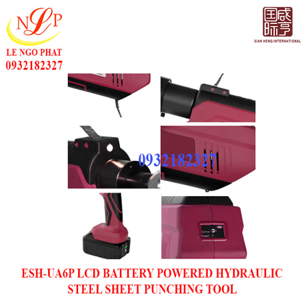 ESH-UA6P LCD BATTERY POWERED HYDRAULIC STEEL SHEET PUNCHING TOOL