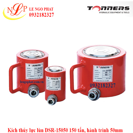 Kích thủy lực lùn DSR-15050 150 tấn, hành trình 50mm