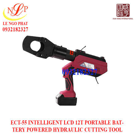 ECT-55 INTELLIGENT LCD 12T PORTABLE BATTERY POWERED HYDRAULIC CUTTING TOOL