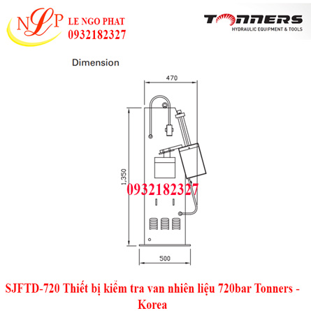 SJFTD-720 Thiết bị kiểm tra van nhiên liệu 720bar Tonners - Korea