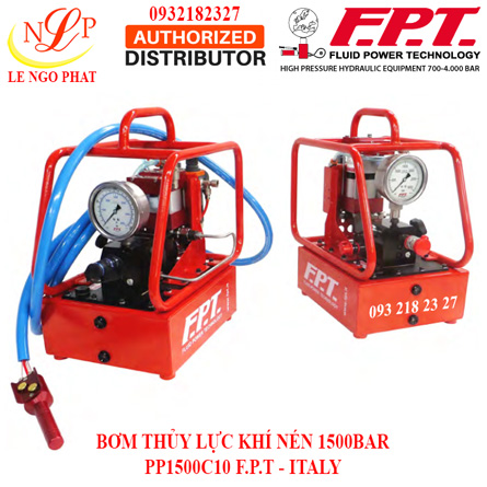 BƠM THỦY LỰC KHÍ NÉN 1500BAR PP1500C10 F.P.T - ITALY