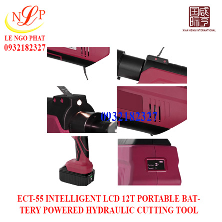 ECT-55 INTELLIGENT LCD 12T PORTABLE BATTERY POWERED HYDRAULIC CUTTING TOOL