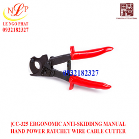 CC-325 ERGONOMIC ANTI-SKIDDING MANUAL HAND POWER RATCHET WIRE CABLE CUTTER
