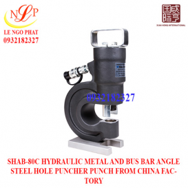 SHAB-80C HYDRAULIC METAL AND BUS BAR ANGLE STEEL HOLE PUNCHER PUNCH FROM CHINA FACTORY