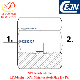 NPT female adapter 15K