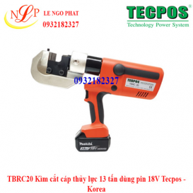 TBRC20 Kìm cắt cáp thủy lực 13 tấn dùng pin 18V Tecpos - Korea