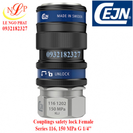 Couplings safety lock Female Series 116, 150 MPa G 1/4"