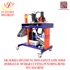 OK-SERIES MULTIFUNCTION SAFETY LOW NOISE HYDRAULIC BUSBAR CUTTING PUNCHING BENDING MACHINE