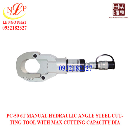 PC-50 6T MANUAL HYDRAULIC ANGLE STEEL CUTTING TOOL WITH MAX CUTTING CAPACITY DIA 50MM