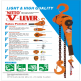 Pa lăng xích lắc tay 9 tấn Nitto VR-90
